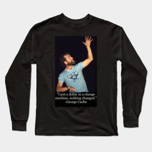 George Carlin joke fan art Long Sleeve T-Shirt